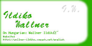 ildiko wallner business card